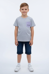 OK Boys Plain T-shirt With Front Pocket