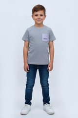 NAME IT Boys Plain T-Shirt With Front Pocket