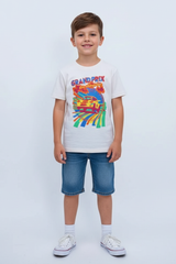 MOHONA Front Printed Boys T-Shirt
