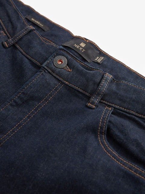 NEXT Indigo Rinse Classic Stretch Relaxed Fit Jeans - Smgarment's