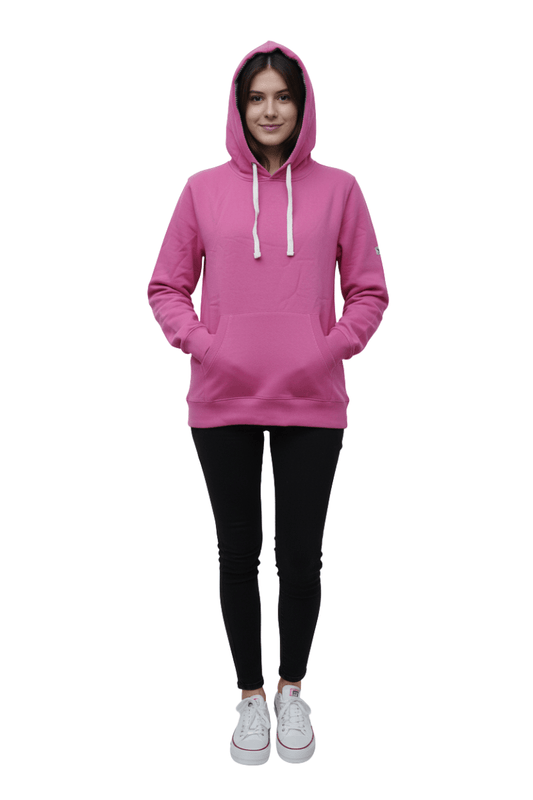 NGS WOMENS BASIC PINK HOODIE - Smgarment's
