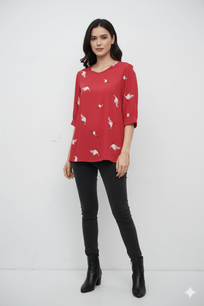 NSXF WOMENS PRINTED TOP - Smgarment's