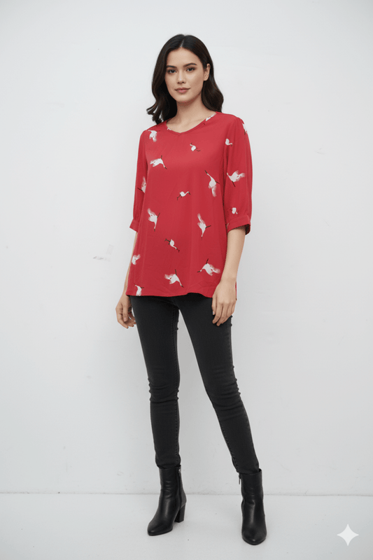 NSXF WOMENS PRINTED TOP - Smgarment's