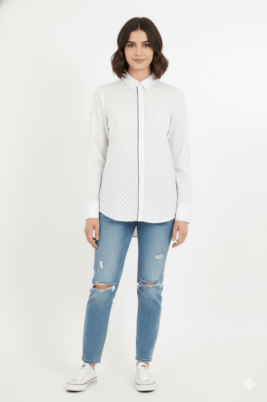 NXT WOMEN POLKA DOT SHIRT - Smgarment's