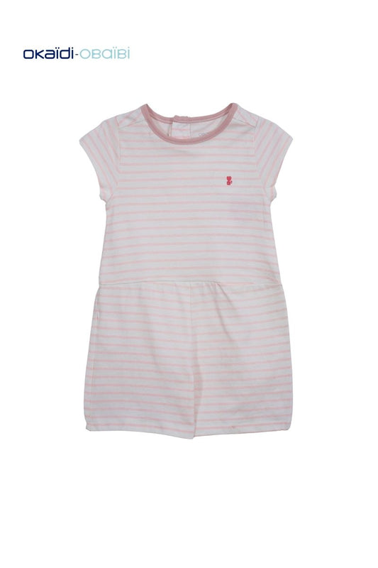 Okaïdi - Obaïbi Baby Girls' Pink Striped Dress - Smgarment's