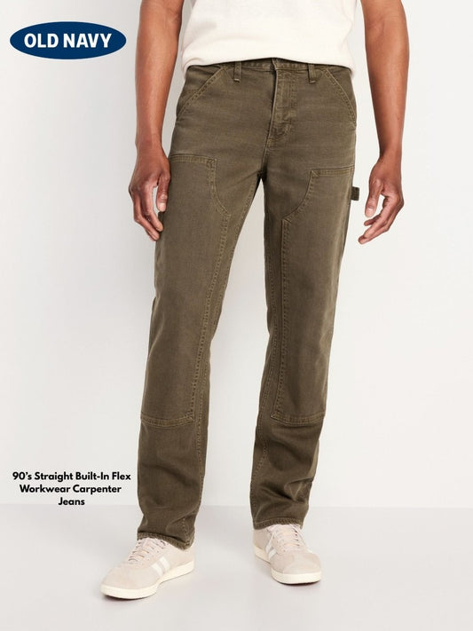OLD NAVY 90’s Straight Built - In Flex Workwear Carpenter Jeans - Smgarment's