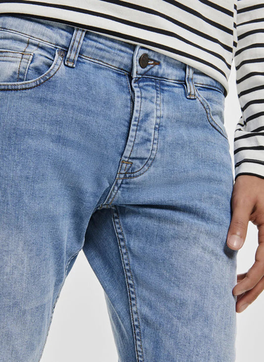 ONLY & SONS Men's Slim Blue Washed Jeans - Smgarment's