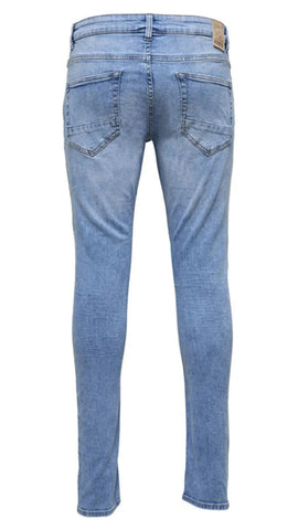 Onsspun Blue Washed Dcc Noos Slim Tapered Fit Jeans For Mens