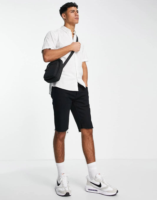 ONLY & SONS SHORT SLEEVES STRETCH COTTON SHIRT - SMgarment's