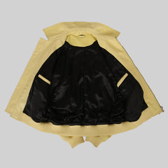 Oversized Harrington Leather Jacket - Smgarment's