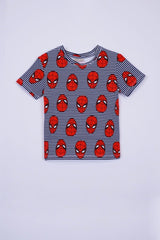 OVS Cotton jogging set with All Over Spider Man Face print - Smgarment's