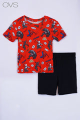 OVS Cotton jogging set with All Over Spider Man print - Smgarment's