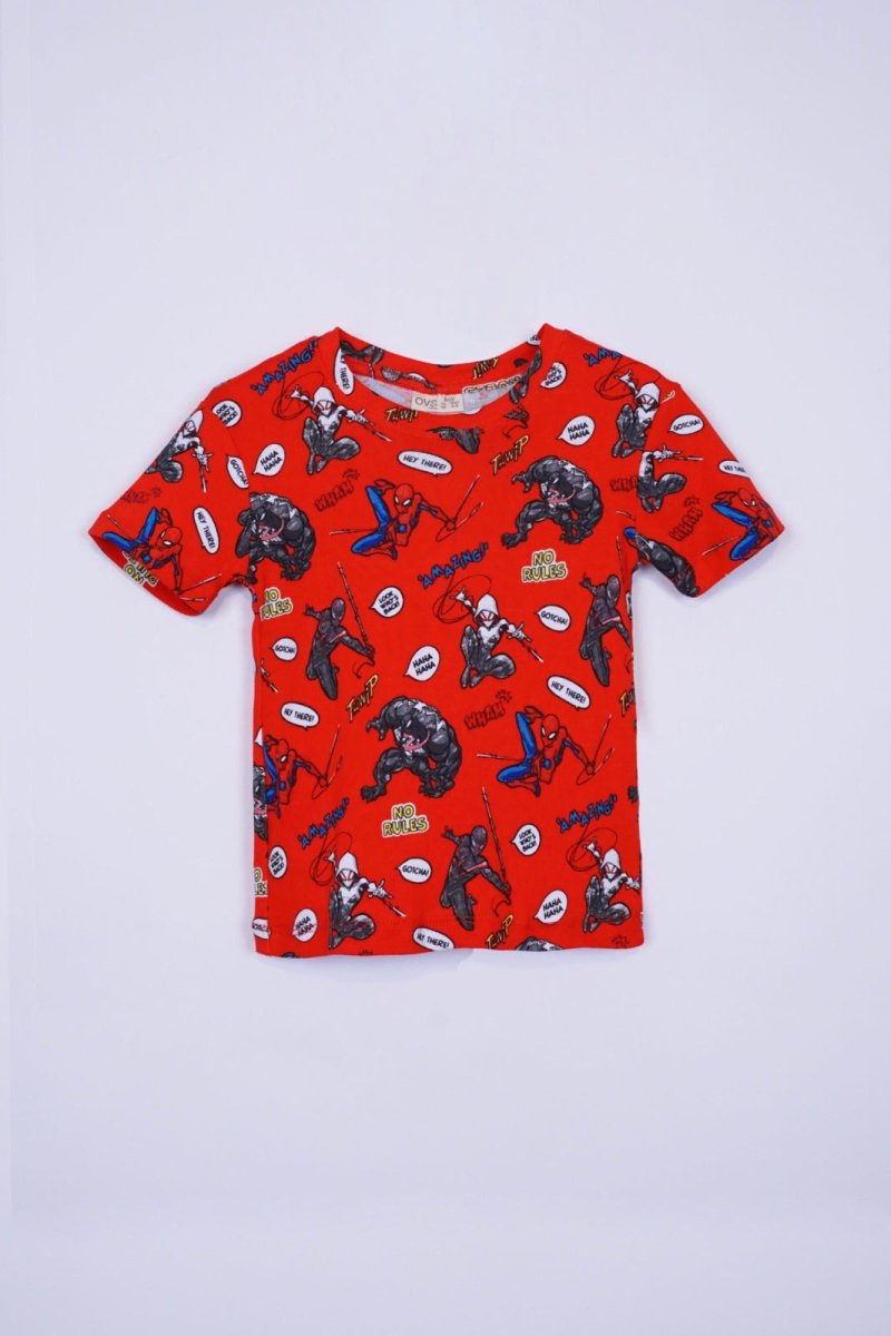 OVS Cotton jogging set with All Over Spider Man print - Smgarment's