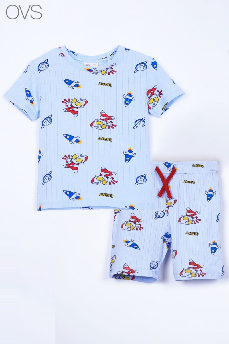 OVS Cotton jogging set with All Space Ship print - Smgarment's