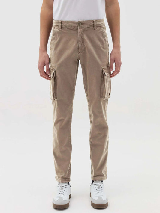 OVS Stretch Cotton Twill Cargo Trousers - SMgarment's