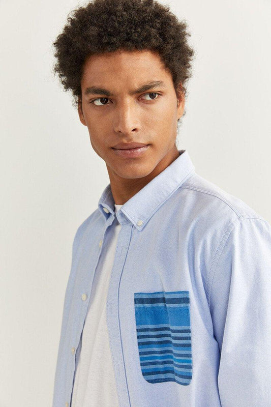 OXFORD SHIRT WITH POCKET - SMgarment's