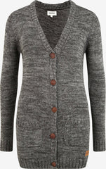 Oxmo Knit Cardigan 'Philemona' in Grey - Smgarment's