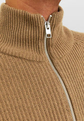 PANNEL HALF ZIP - Jumper - otter - SMgarment's