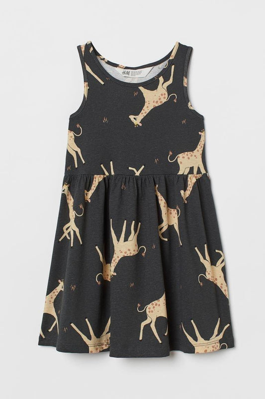 Patterned Jersey Dress - SMgarment's