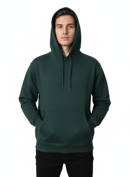 PB BASIC HOODIE DARK GREEN - Smgarment's