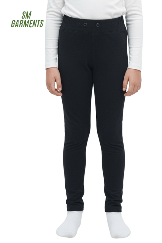 PB GIRLS BASIC BLACK TROUSER - Smgarment's