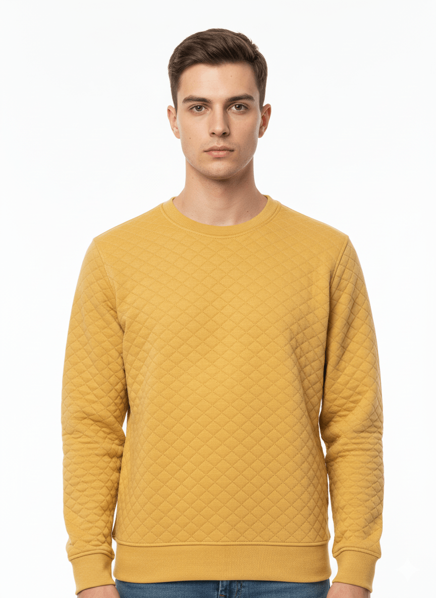PB Mens Quilted Crewneck Sweatshirt - Smgarment's