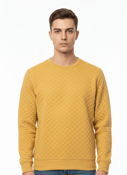PB Mens Quilted Crewneck Sweatshirt - Smgarment's
