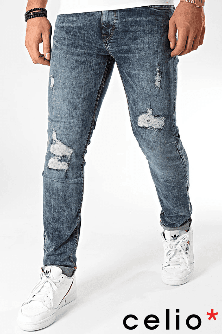 Postroy Blue Denim Slim Jeans - SMgarment's