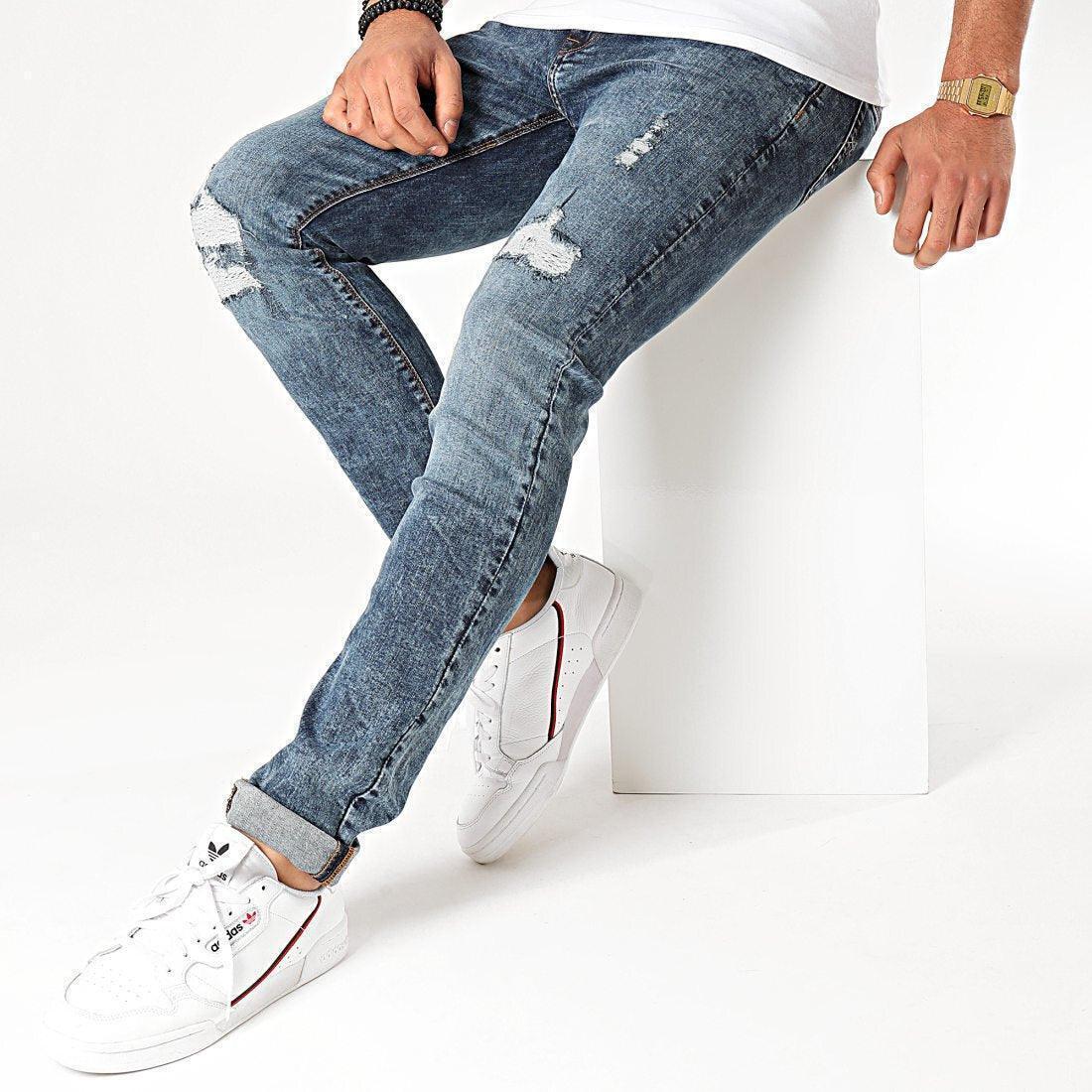 Postroy Blue Denim Slim Jeans - SMgarment's