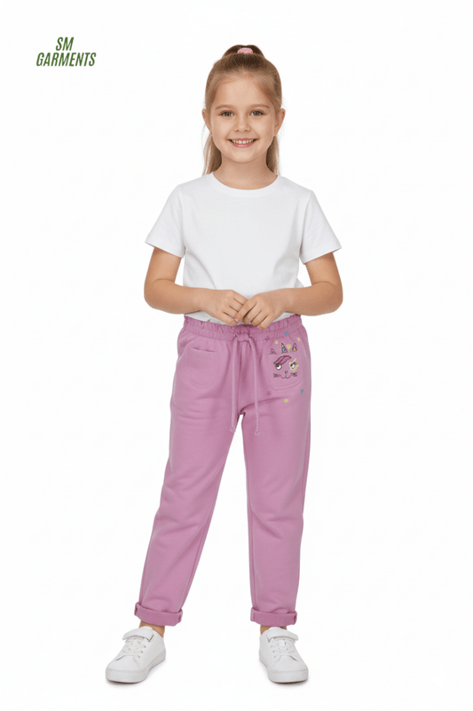 PRENATAL Girls' Magical Unicorn Pink Trouser - Cozy & Cute! - Smgarment's