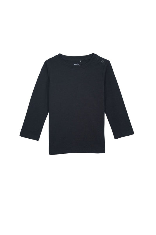 PRENATAL Kids Black Cotton Long Sleeve T-Shirt - Smgarment's