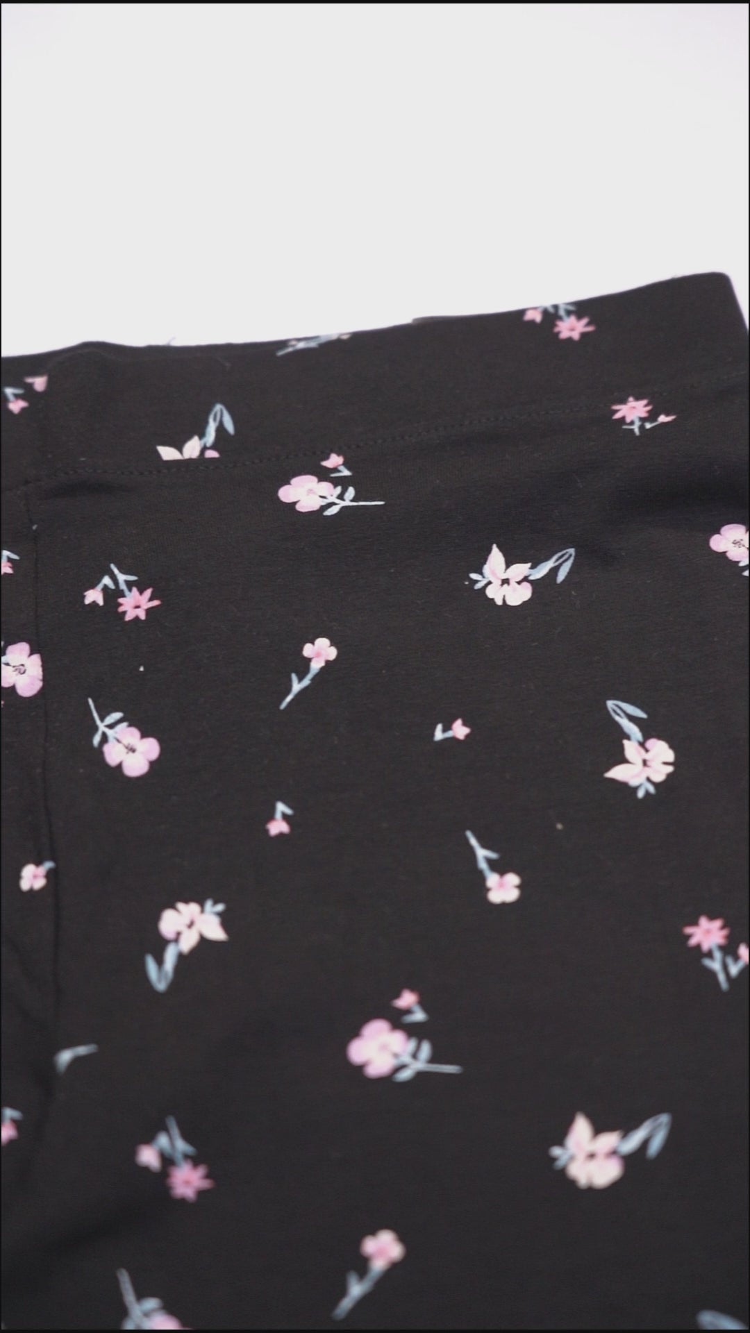 Girls Floral Printed Leggings