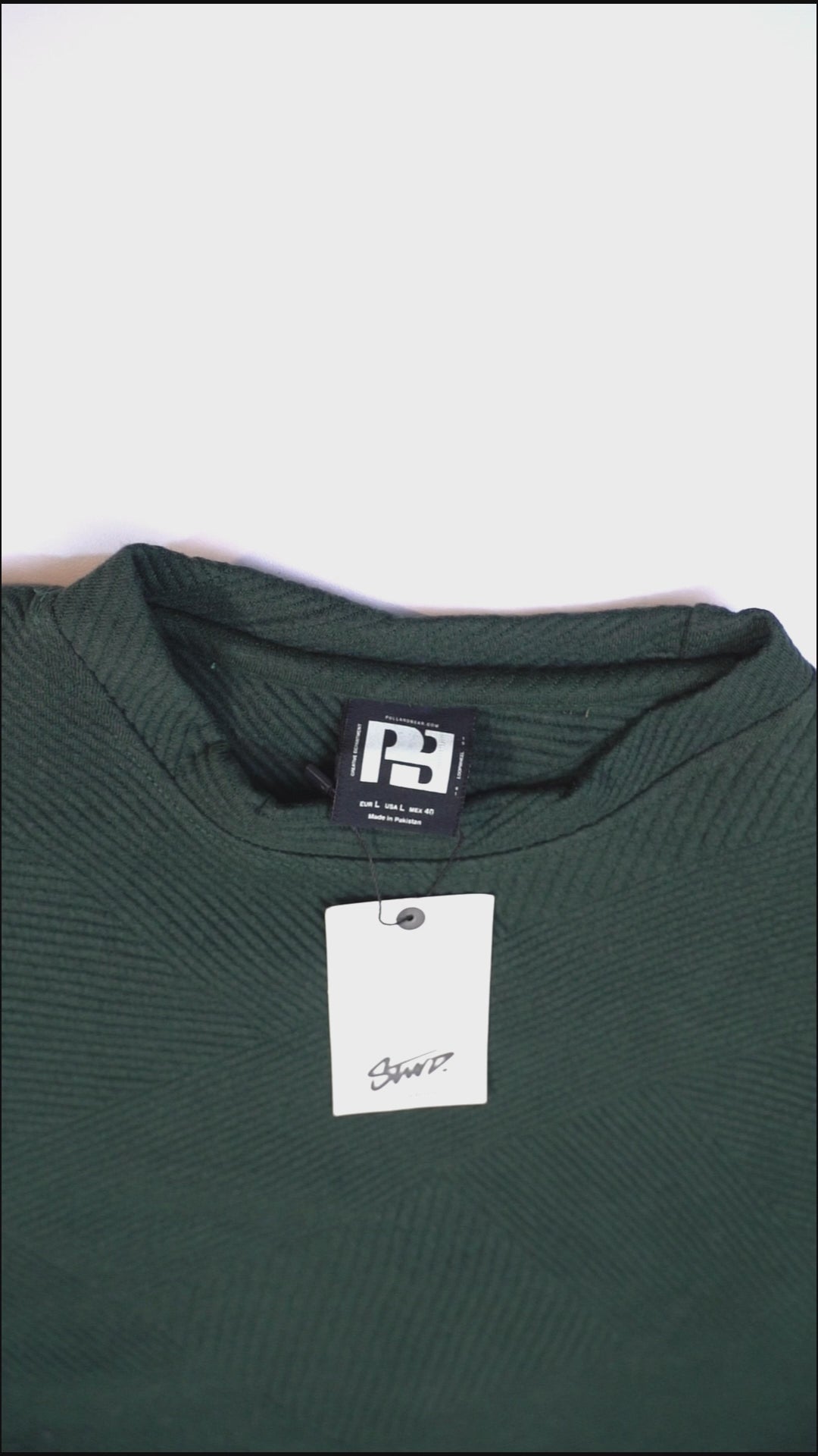 PB STWD Mens Textured CrewNeck Sweatshirt