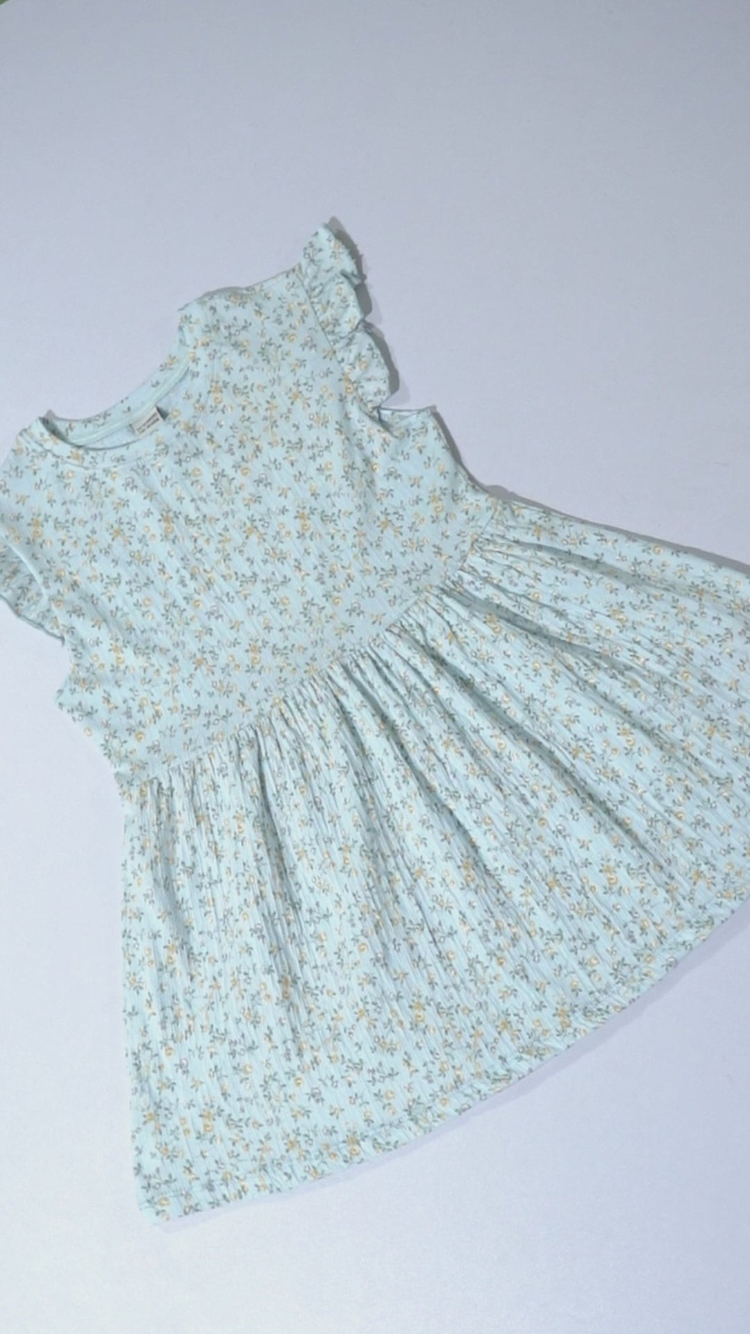 LC WAIKIKI Girls Textured Floral Printed Dress