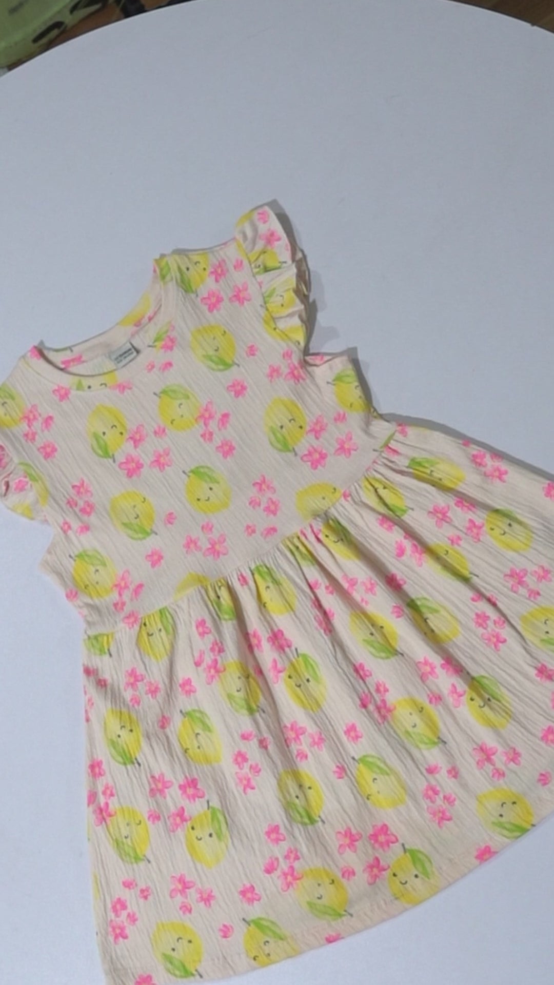 LC WAIKIKI Girls Textured Floral Printed Dress