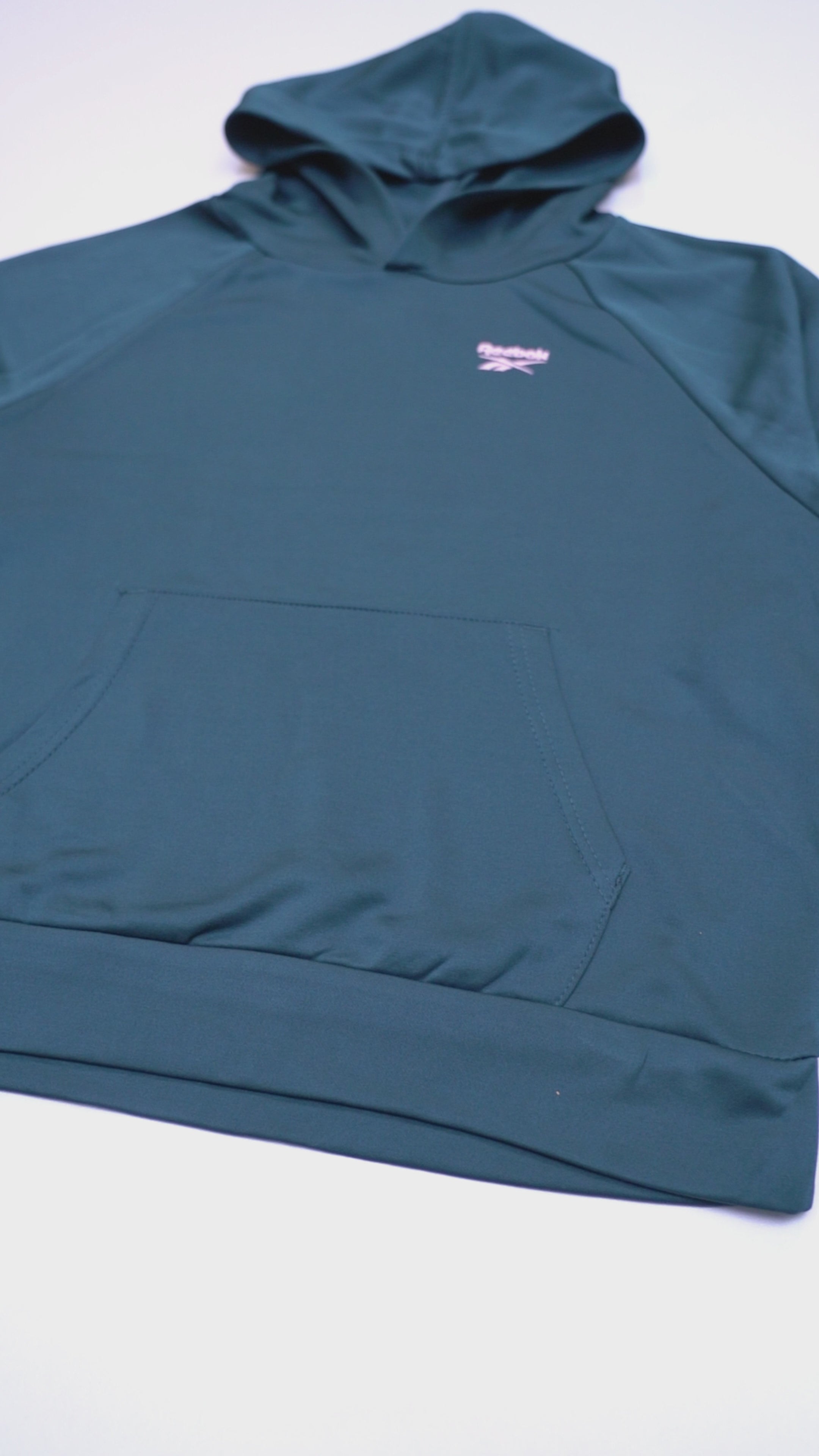 REEBOK GIRLS Logo Hoodie and Flared Trouser Suit