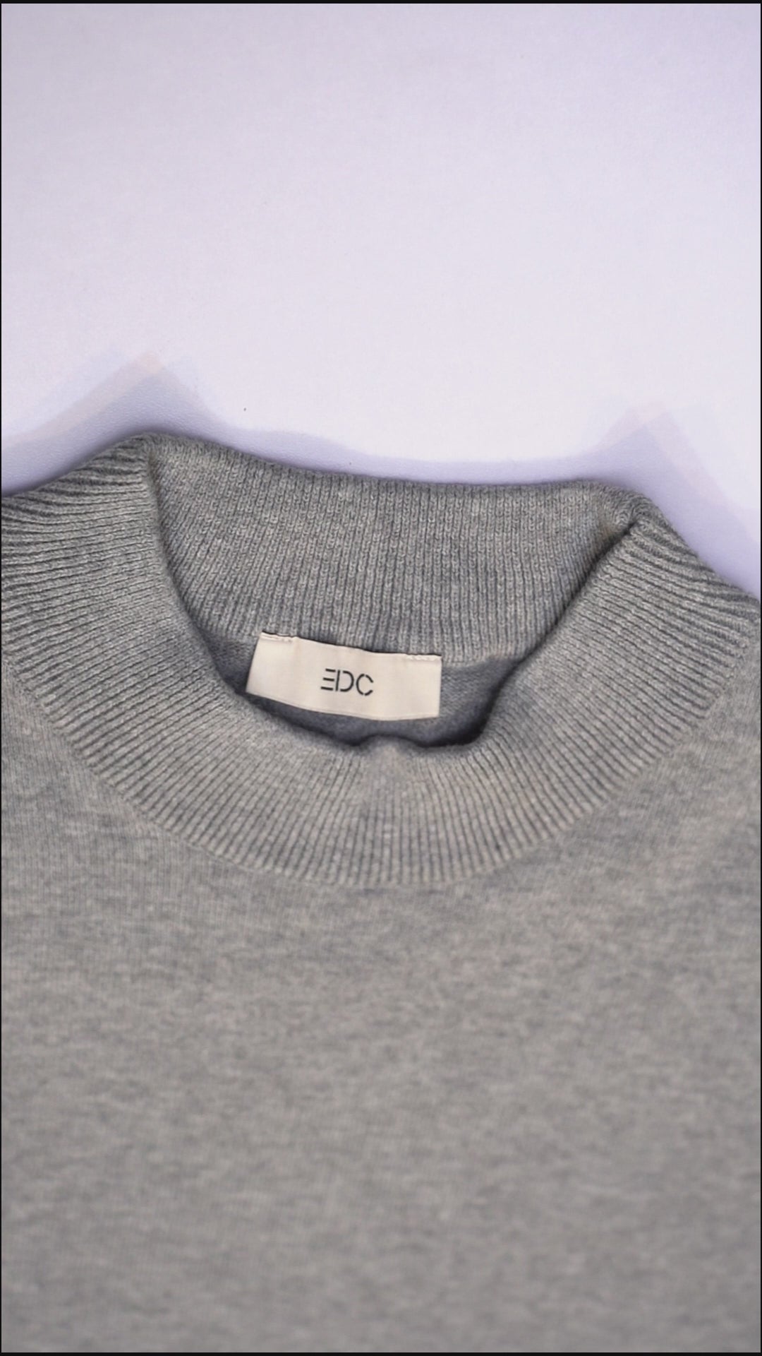EDC Womens Basic Grey SweatShirt