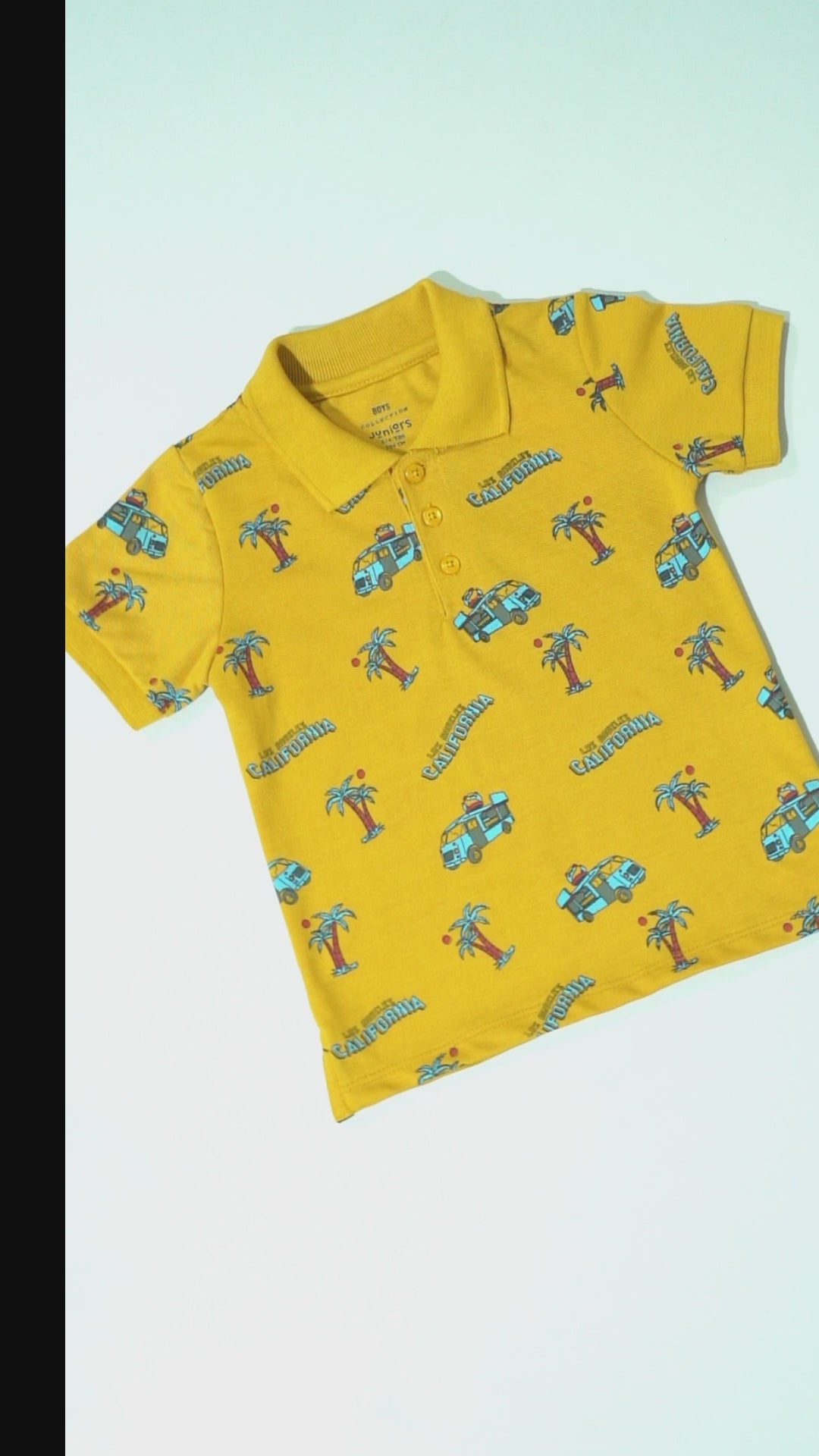 JUNIOR Boys Graphic Printed Polo Shirt