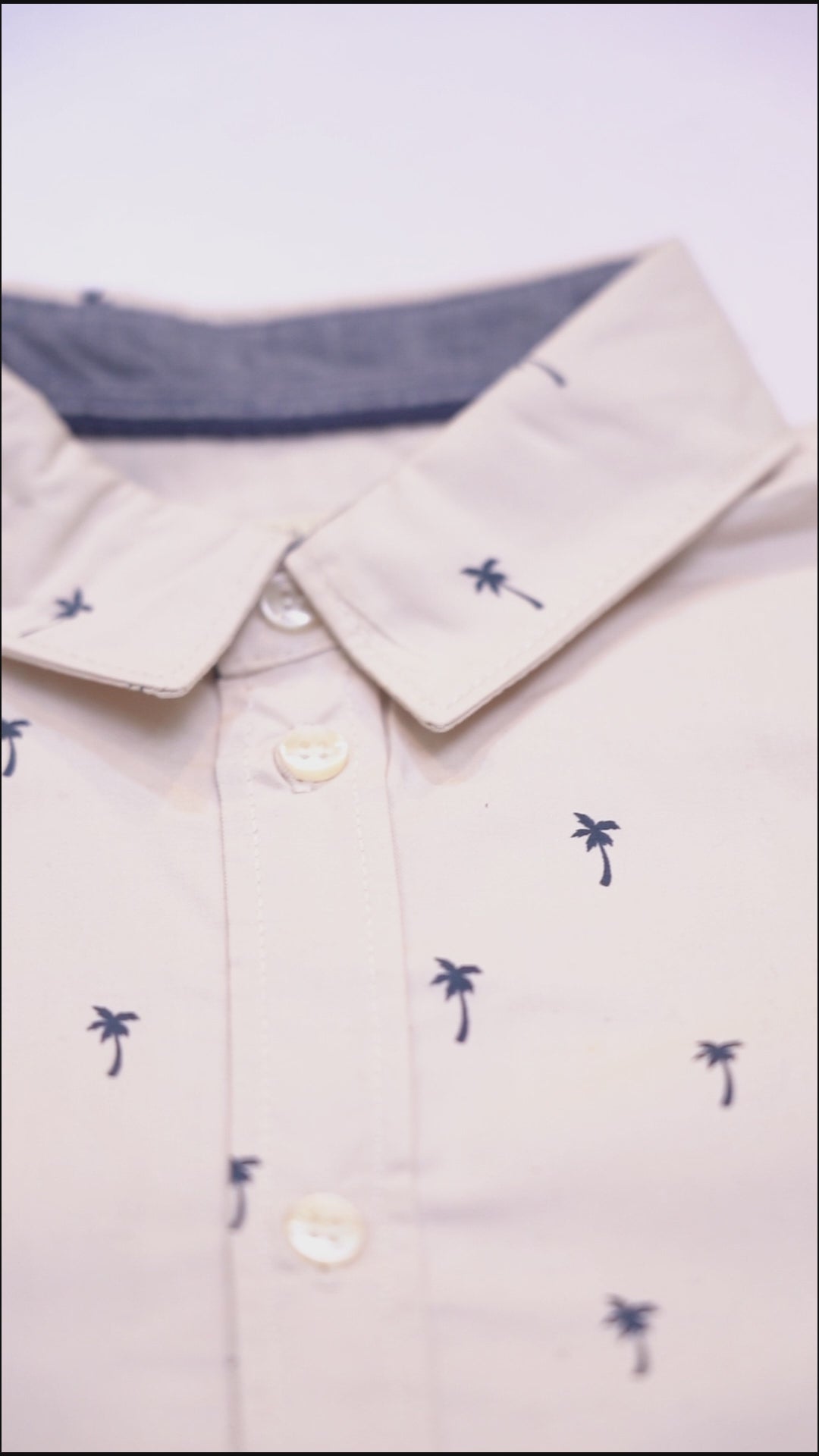 H&M L.O.G.G Boys Palm Tree Printed Shirt