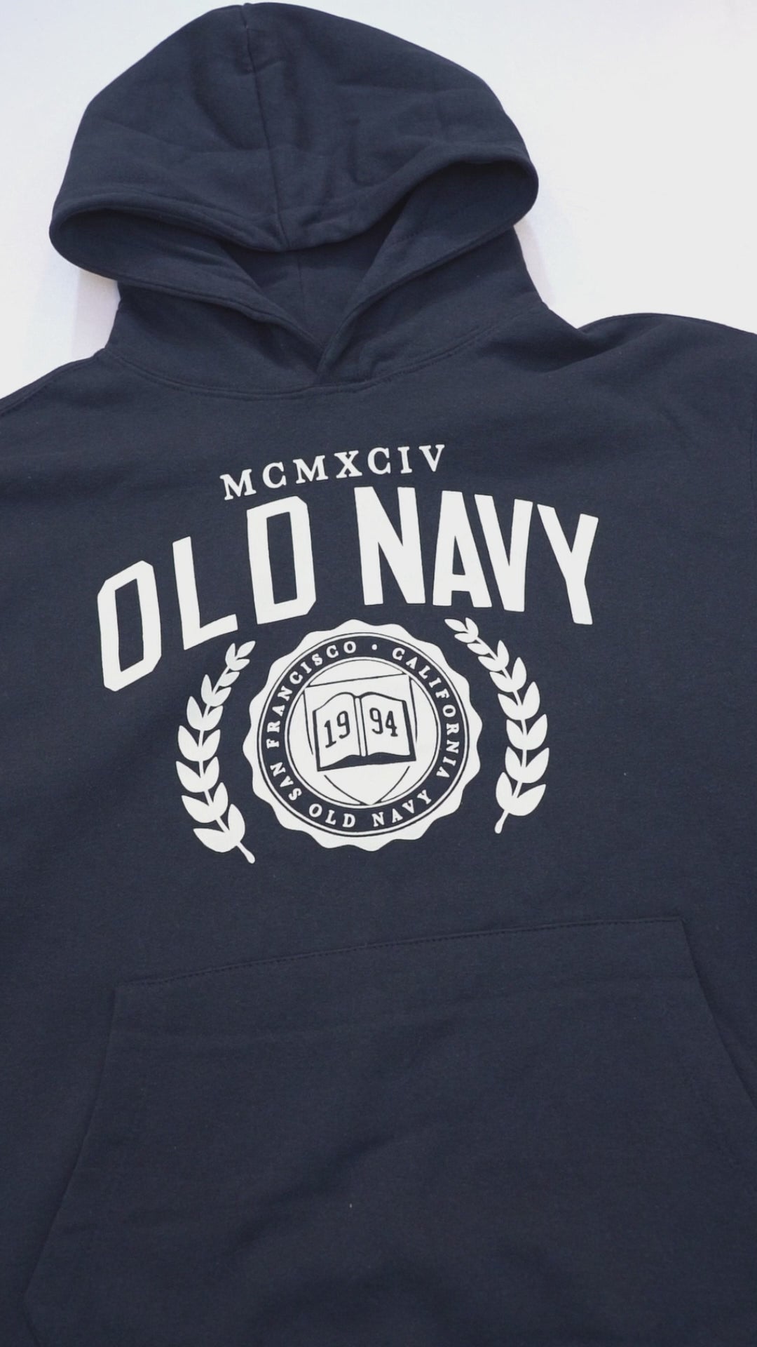 OLD NAVY Womens Chest Printed Hoodie