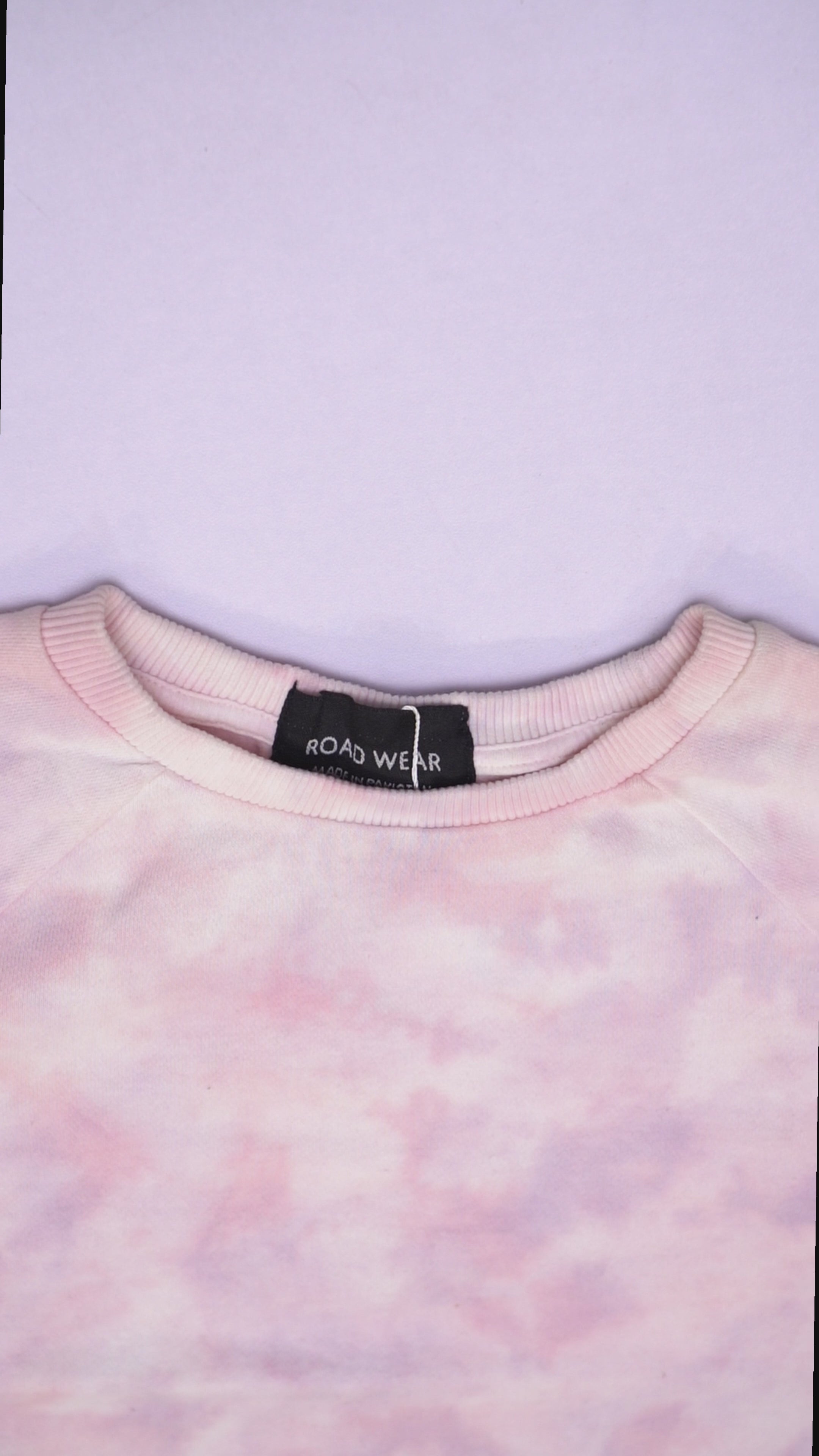 ROADWEAR Girls Pink Tie Dye Sweatshirt