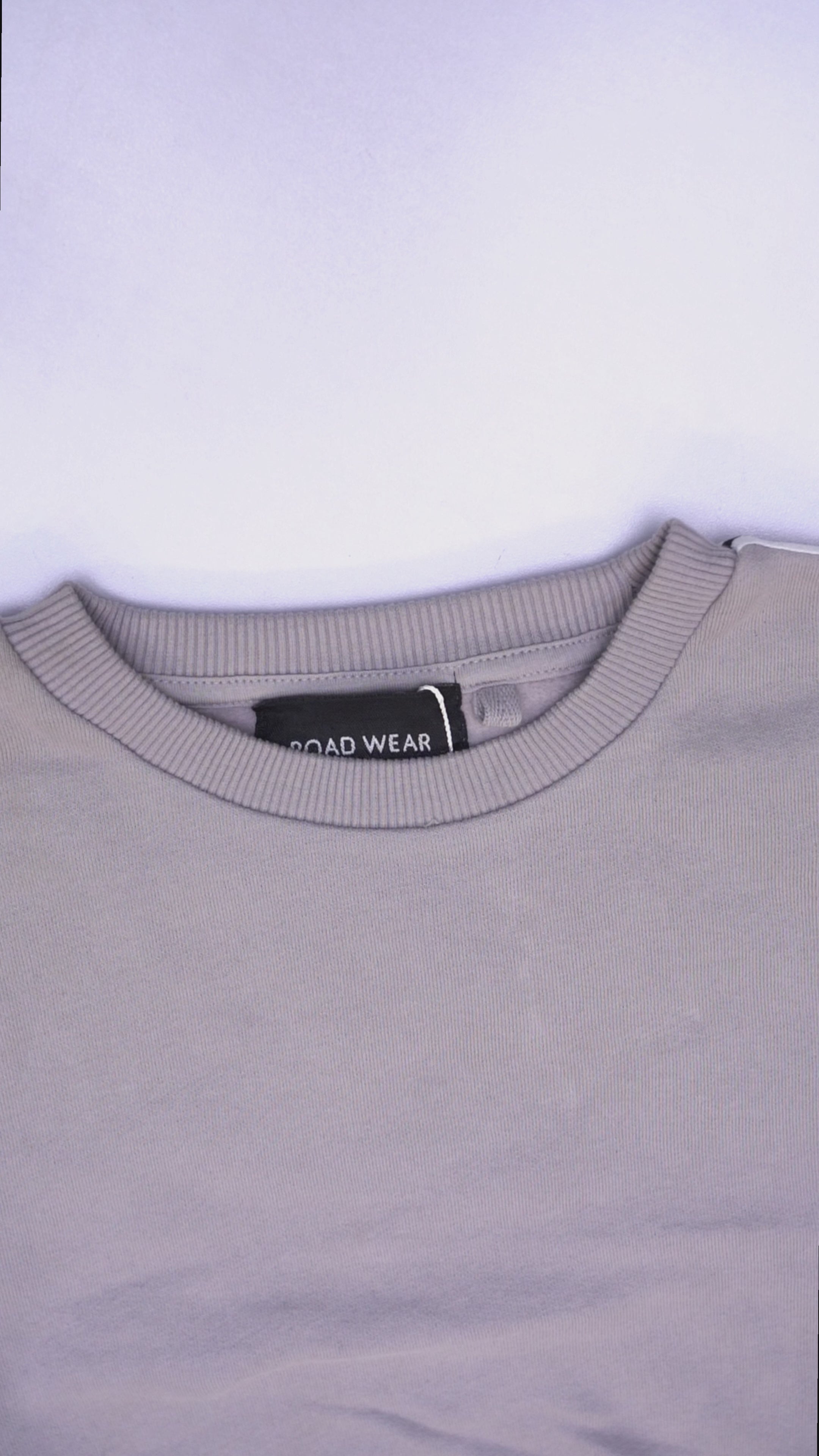 ROADWEAR Girls Cropped Stripped Sweatshirt