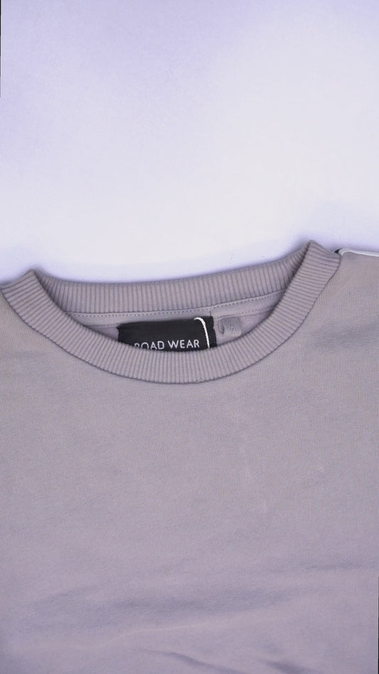 ROADWEAR Girls Cropped Stripped Sweatshirt