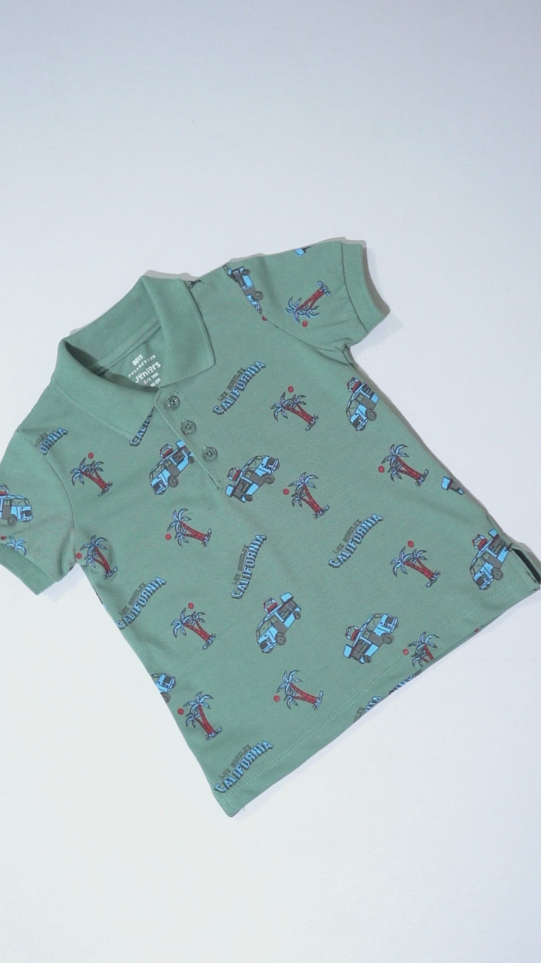 JUNIOR Boys Graphic Printed Polo Shirt