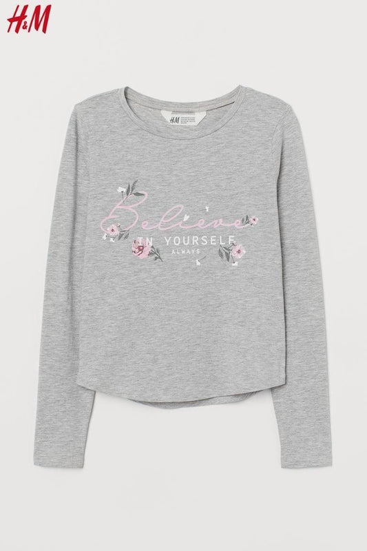 Printed Jersey Top - SMgarment's