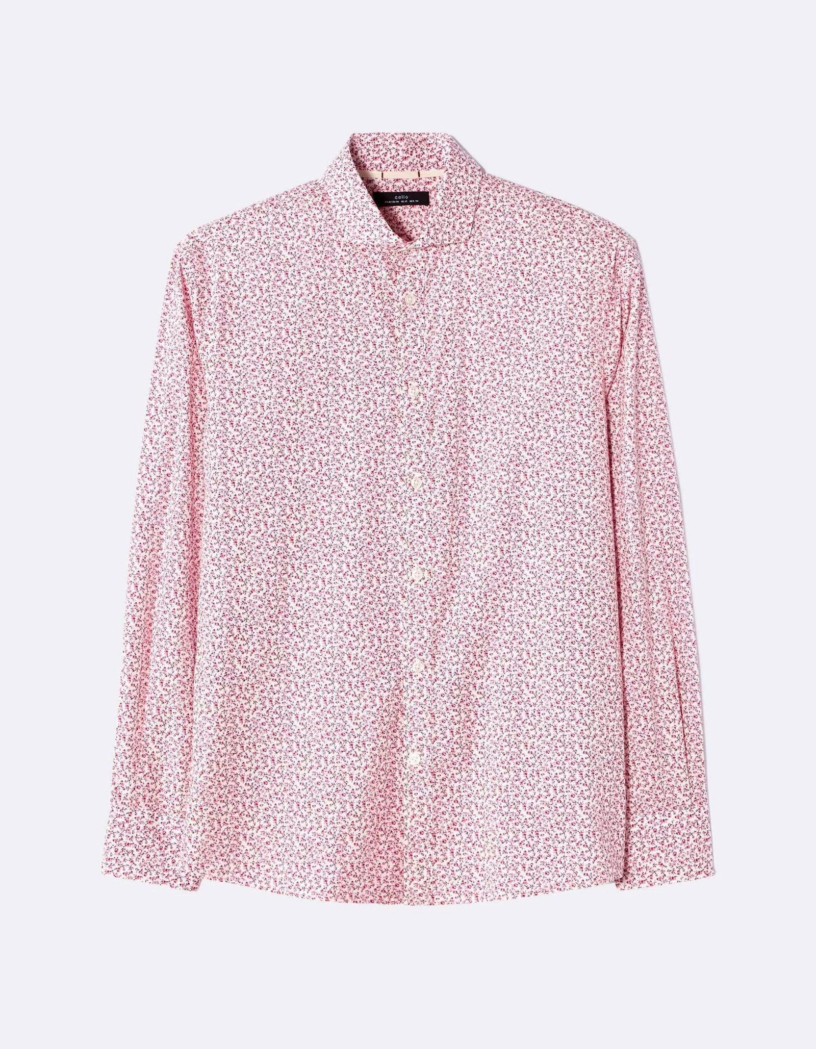 CELIO COTTON PRINTED SLIM SHIRT