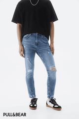 PULL & BEAR Ripped Slim Fit Jeans - SMgarment's