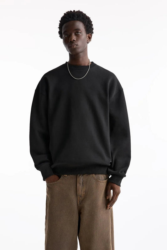 PULL&BEAR Basic Round Neck Sweatshirt - SMgarment's