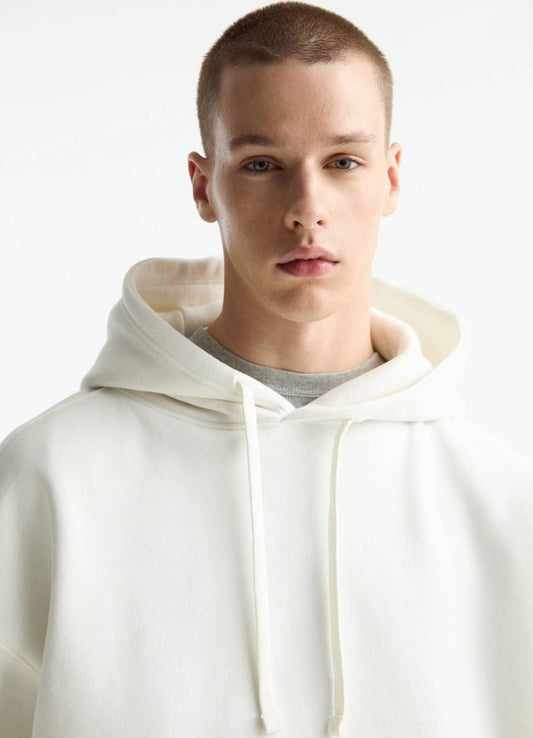 PULL&BEAR MENS WHITE PLAIN HOODIE - Smgarment's