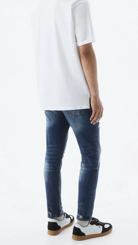 PULL&BEAR Slim Jeans - Dark Blue